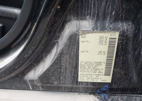 2013 Nissan Altima 2.5 S from USA, damaged, VIN 1N4AL3AP0DN520853